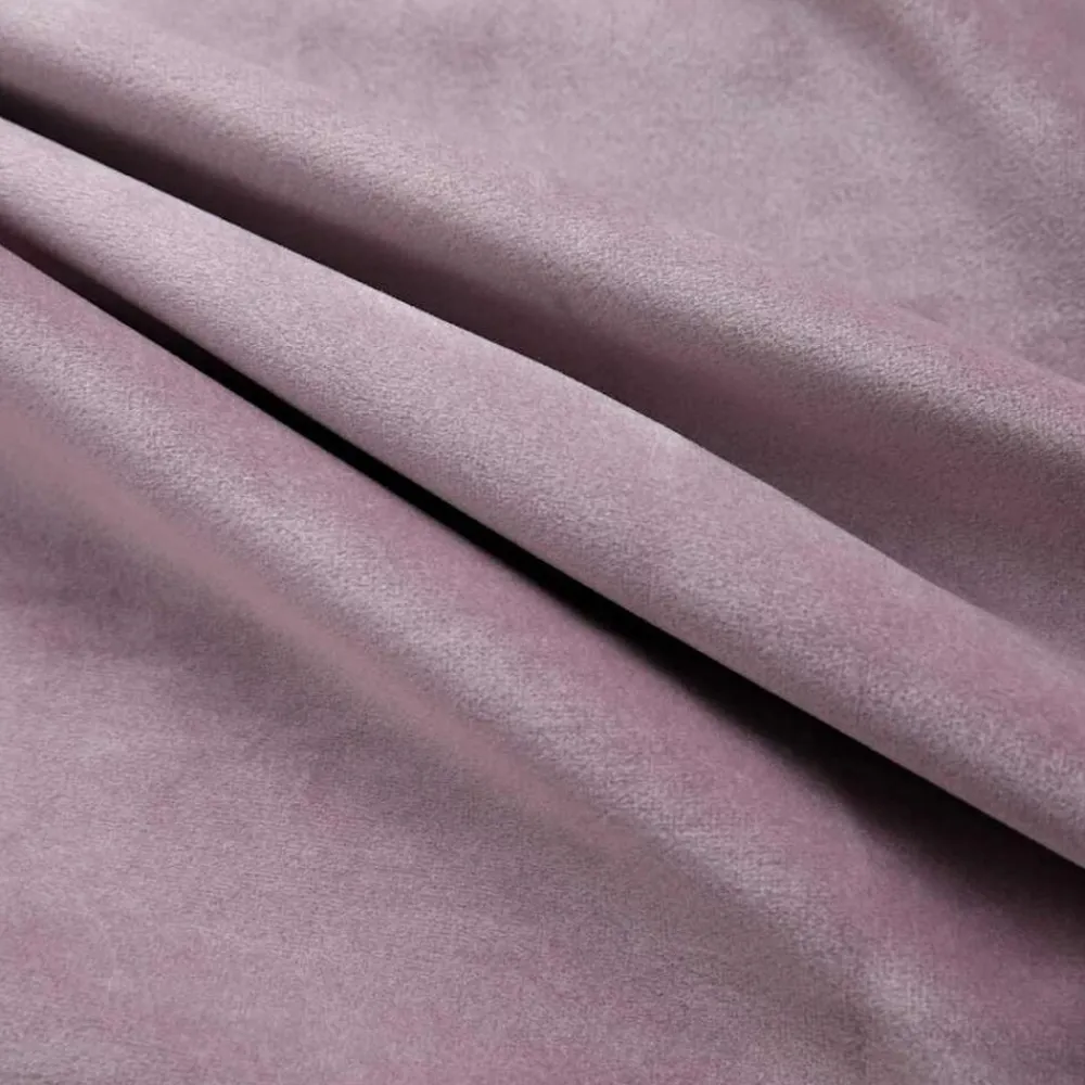 vidaXL Decoración-Cortinas opacas anillas 2 uds terciopelo rosa viejo 140x175 cm