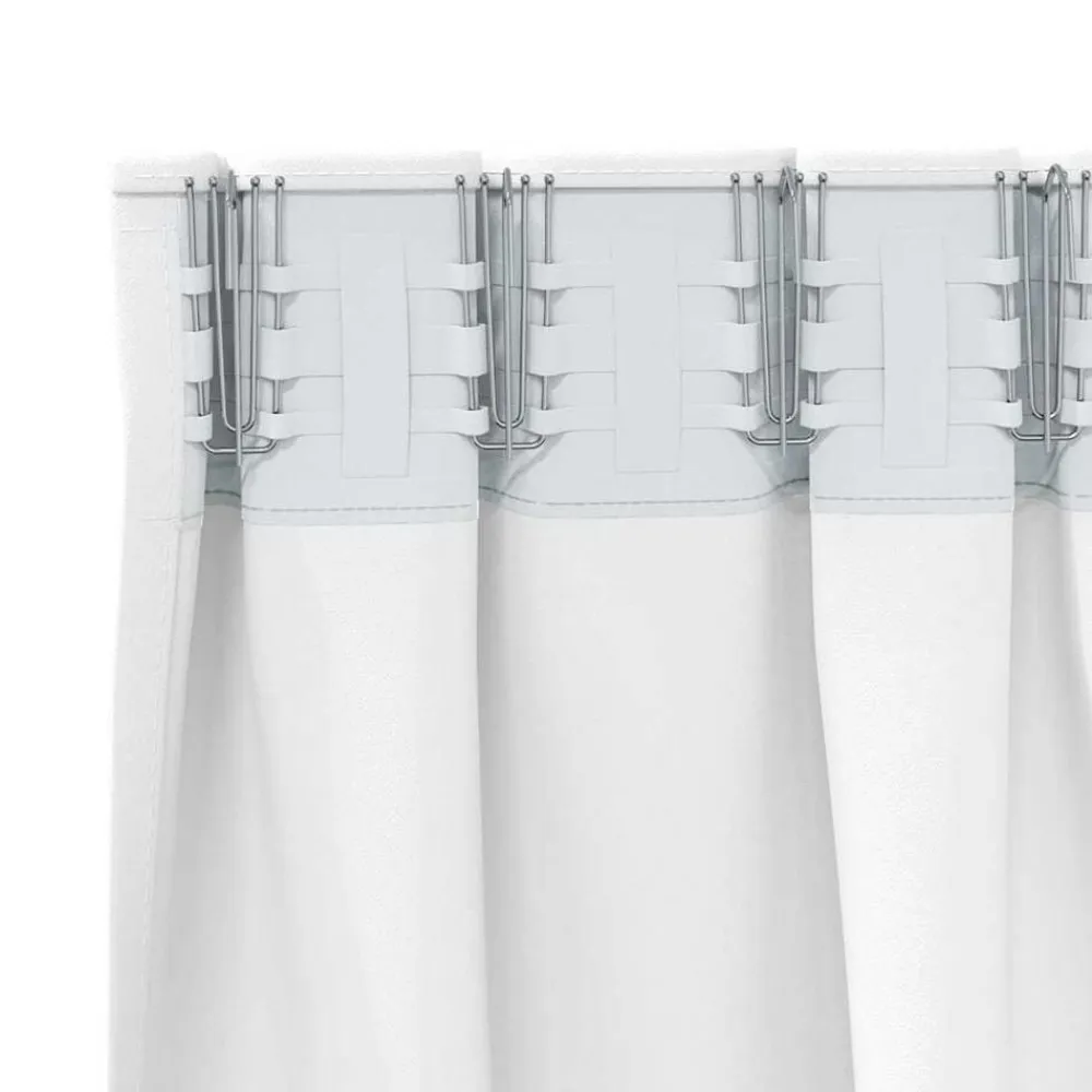 vidaXL Decoración-Cortinas Opacas con Anillas 2 pcs brillante 140 x 140 cm