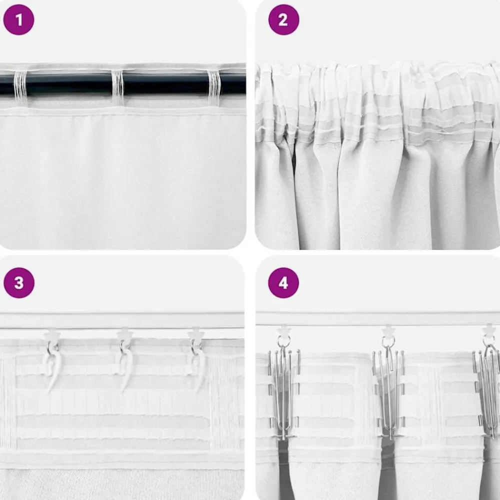 vidaXL Decoración-Cortinas Opacas con Anillas 2 pcs brillante 140 x 140 cm