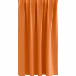vidaXL Cortinas Opacas con Anillas 2 pcs Naranja brillante New
