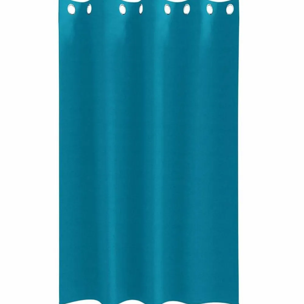 vidaXL Cortinas Opacas con Anillas 2 pcs 175 x 140 cm Tuquesa Hot