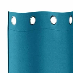 vidaXL Cortinas Opacas con Anillas 2 pcs 175 x 140 cm Tuquesa Hot