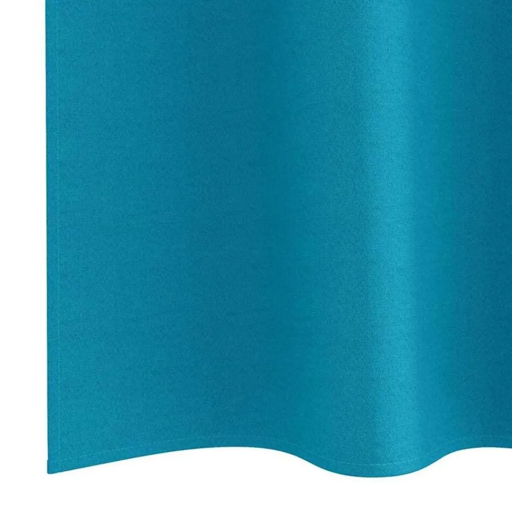 vidaXL Cortinas Opacas con Anillas 2 pcs 175 x 140 cm Tuquesa Hot