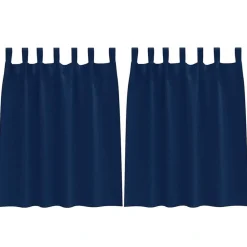 vidaXL Decoración-Cortinas Opacas con Anillas 2 pcs 140 x 140 cm