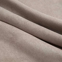 vidaXL Cortinas opacas con anillas de metal 2 pzs gris topo 140x175 cm Taupé New