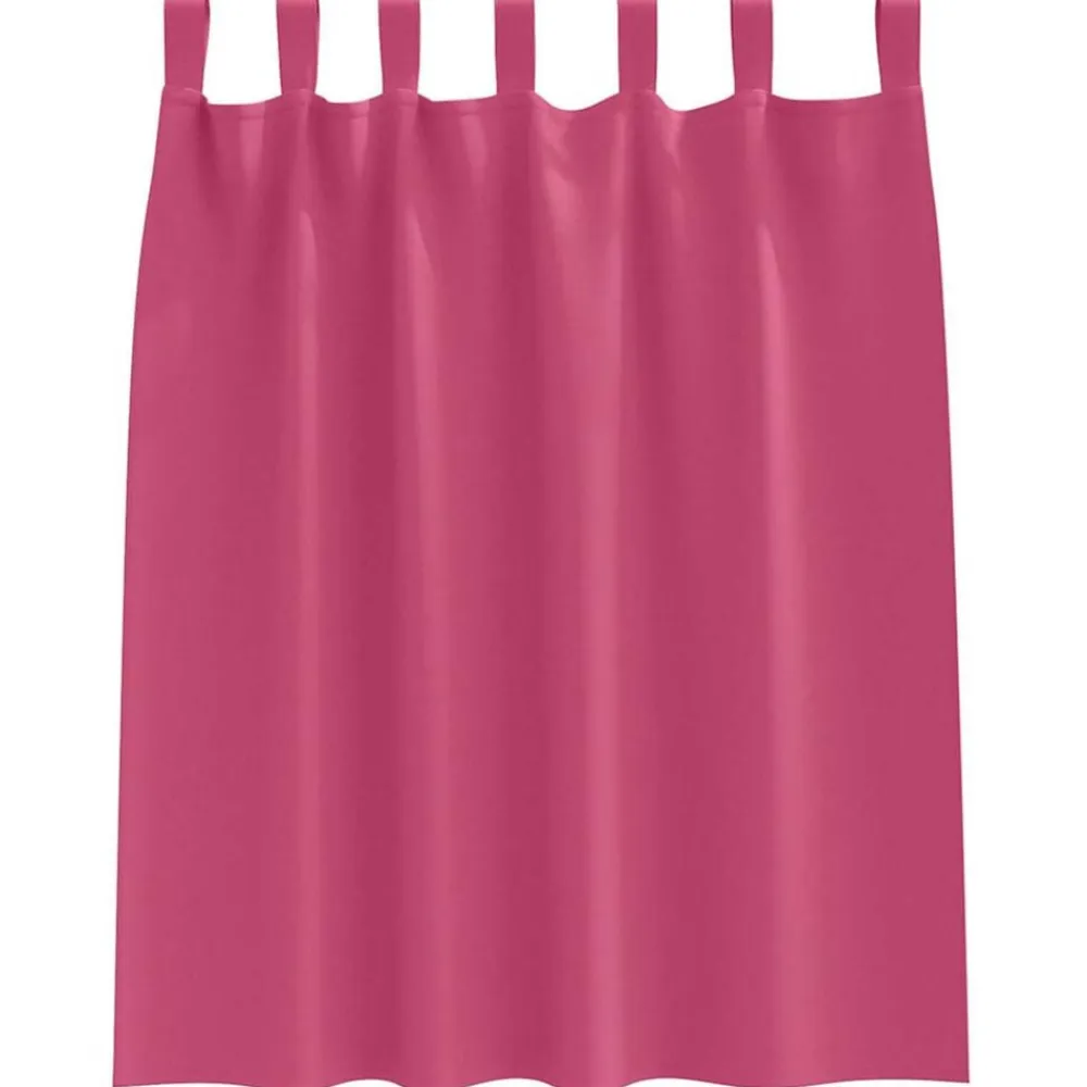 vidaXL Cortinas Opacas con Anillas 2 pcs 140 x 140 cm Rosa brillante Clearance
