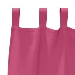 vidaXL Cortinas Opacas con Anillas 2 pcs 140 x 140 cm Rosa brillante Clearance