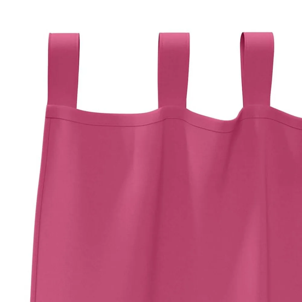 vidaXL Cortinas Opacas con Anillas 2 pcs 140 x 140 cm Rosa brillante Clearance