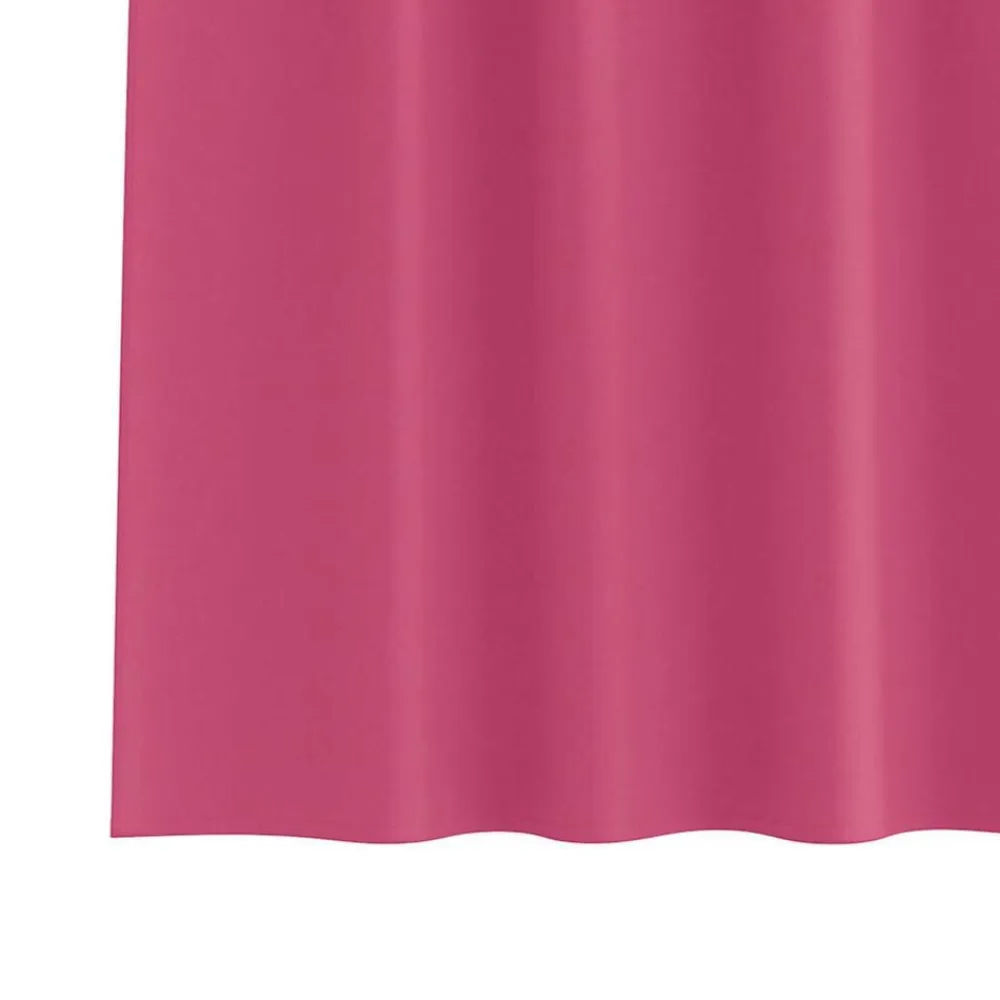 vidaXL Cortinas Opacas con Anillas 2 pcs 140 x 140 cm Rosa brillante Clearance