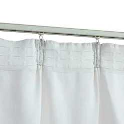 vidaXL Decoración-Cortinas opacas con ganchos 2 piezas 140x175 cm