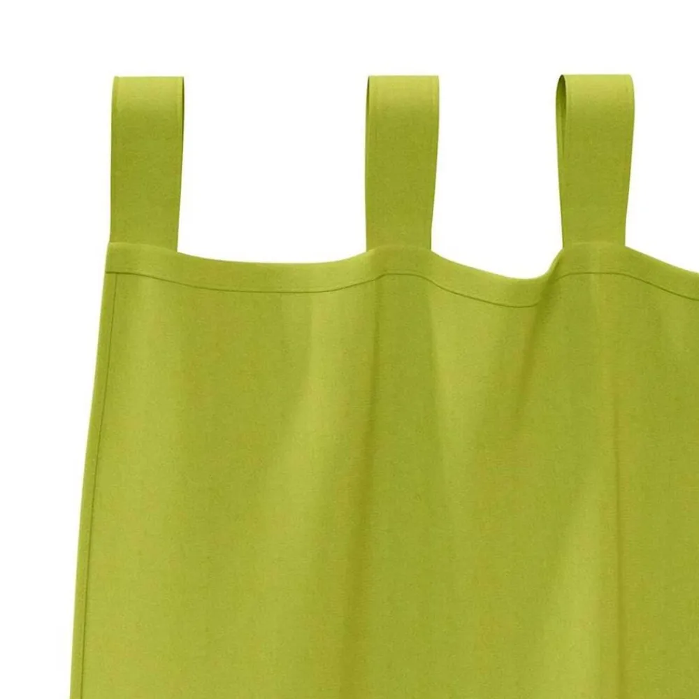 vidaXL Cortinas Opacas con Anillas 2 pcs 140 x 140 cm Poliéster verde
