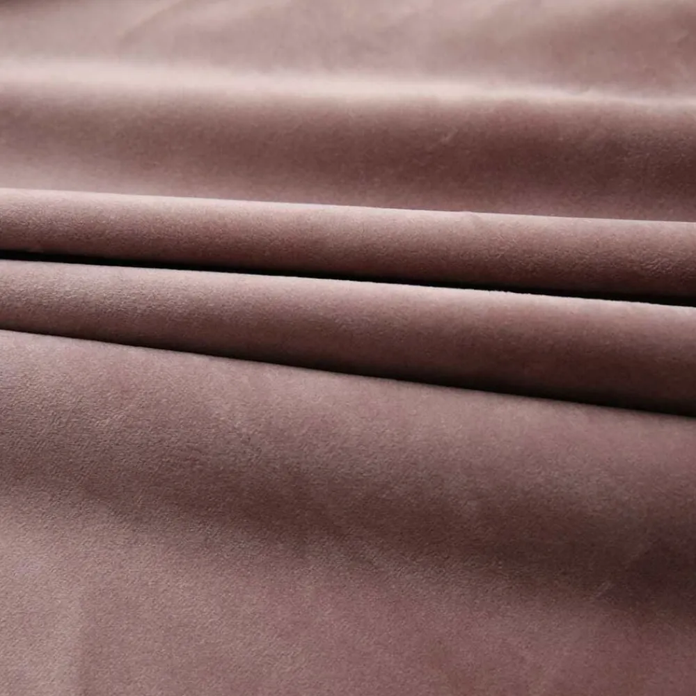 vidaXL Cortinas opacas ganchos 2 pzas terciopelo rosa viejo 140x175 cm Rosa antiguo Discount