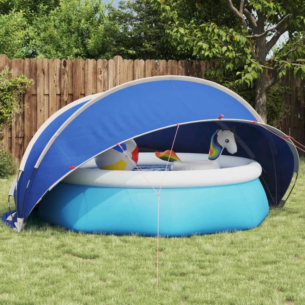 vidaXL Cúpula para piscina Manual 336 x 322 x 160 cm Verde