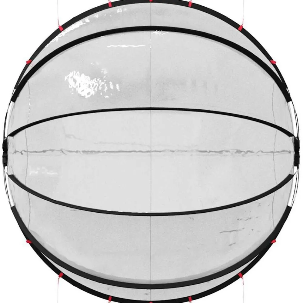 vidaXL Piscina Y Spa-Cúpula para piscina Manual 336 x 322 x 160 cm PVC