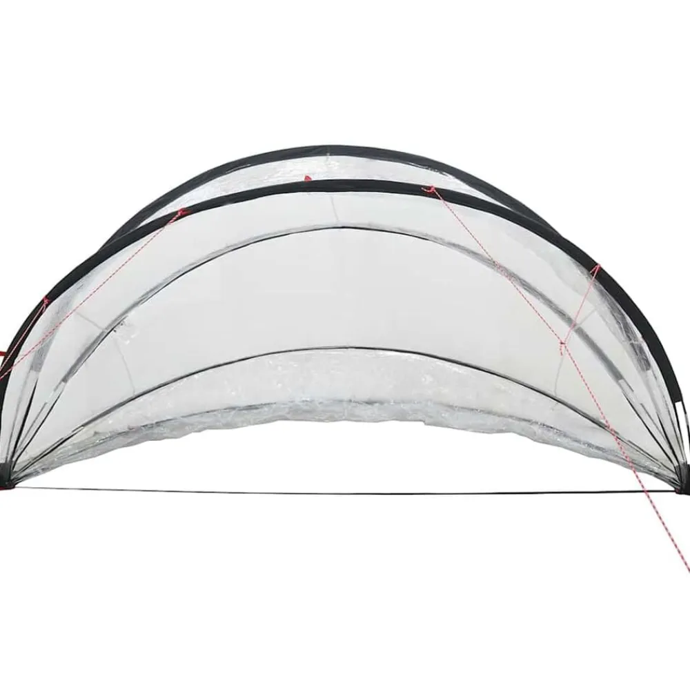 vidaXL Piscina Y Spa-Cúpula para piscina Manual 336 x 322 x 160 cm PVC