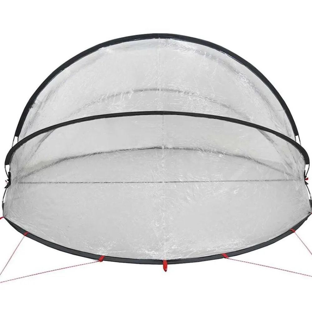 vidaXL Piscina Y Spa-Cúpula para piscina Manual 336 x 322 x 160 cm PVC