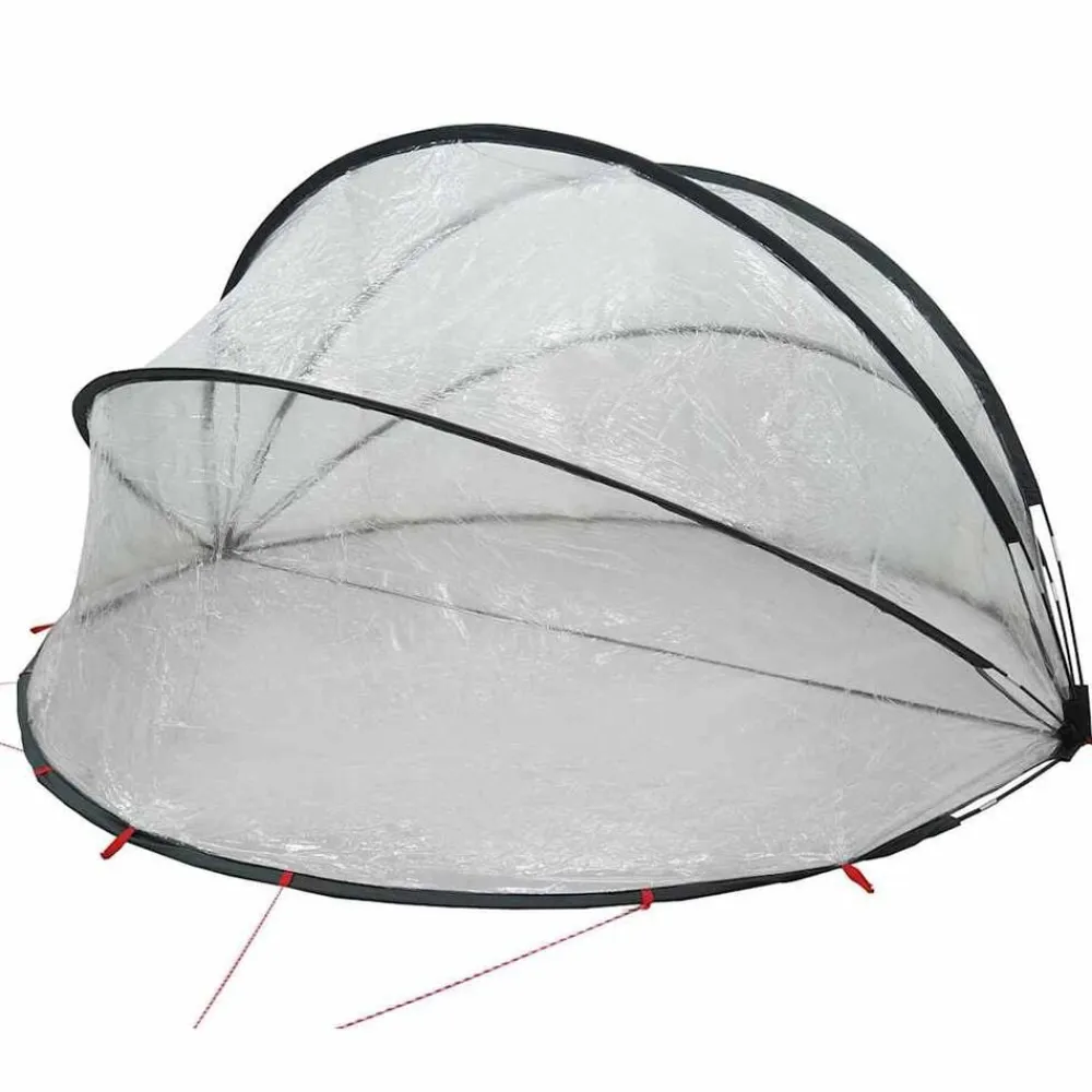 vidaXL Piscina Y Spa-Cúpula para piscina Manual 336 x 322 x 160 cm PVC