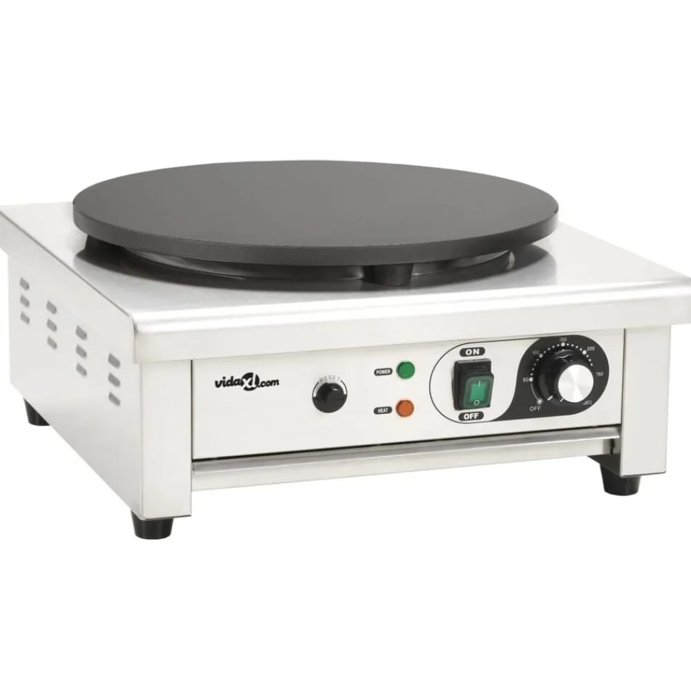 vidaXL Crepera con bandeja extraíble 40 cm 3000 W