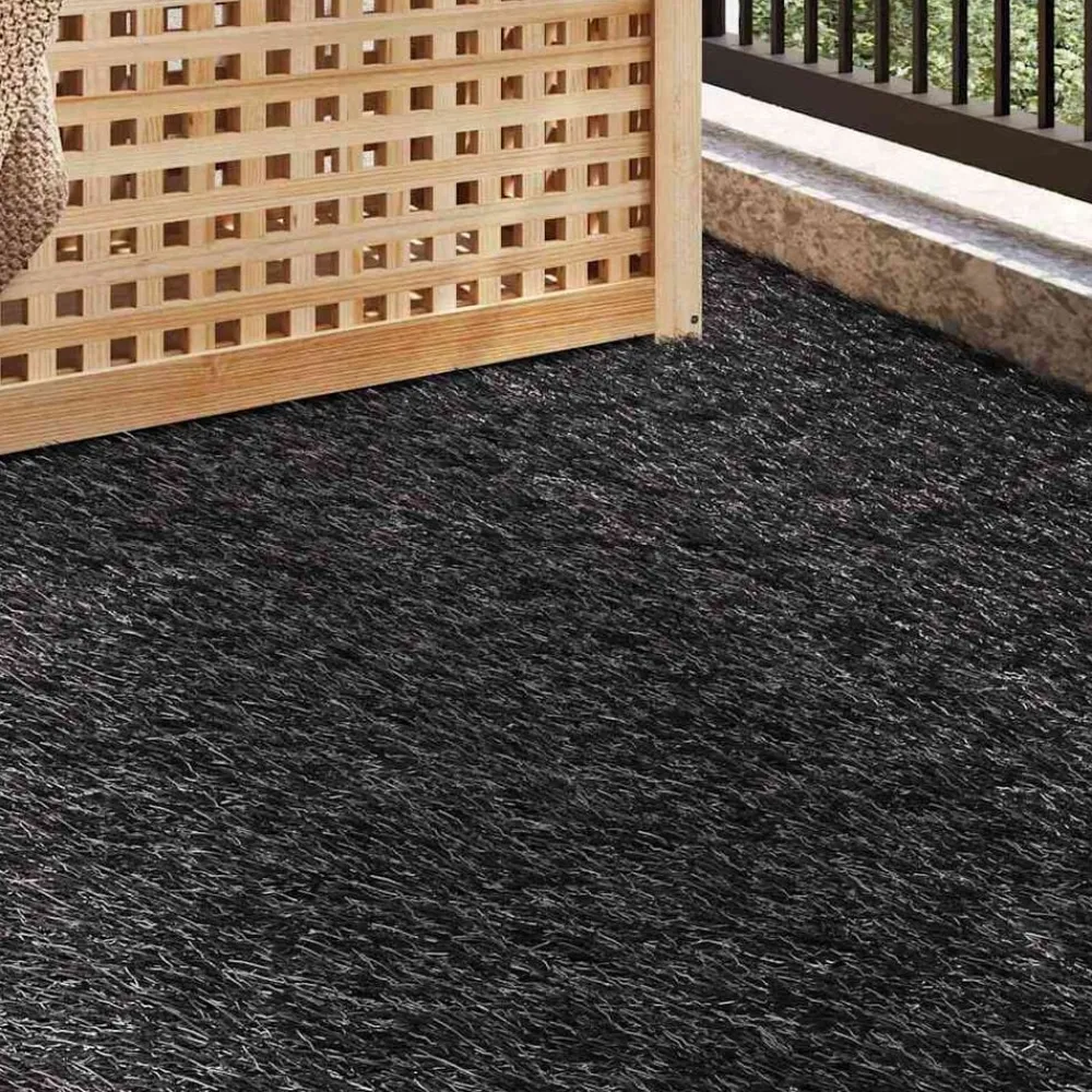 vidaXL Césped artificial 200 x 100 x 4 cm PP y PE Negro Sale