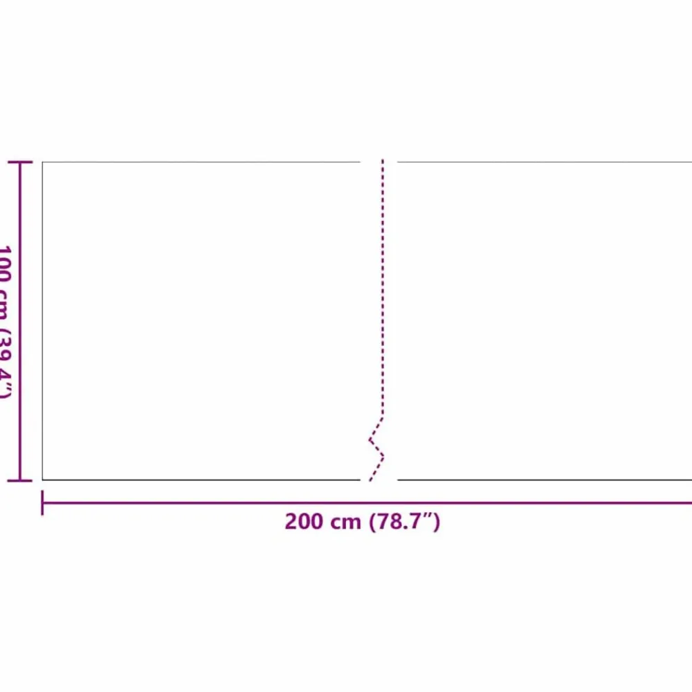 vidaXL Césped artificial 200 x 100 x 4 cm PP y PE Negro Sale