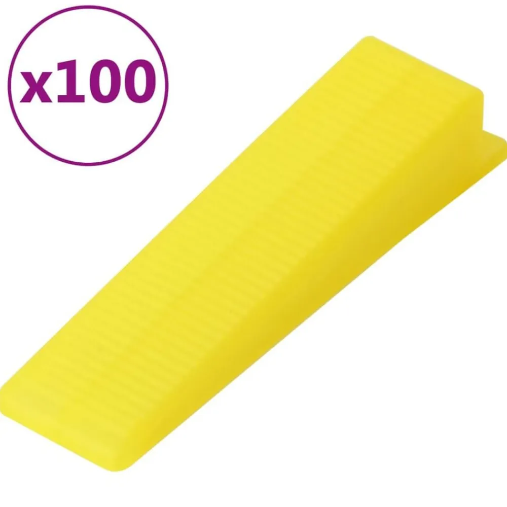 vidaXL Herramientas-Cuñas para nivelación de azulejos 100 unidades