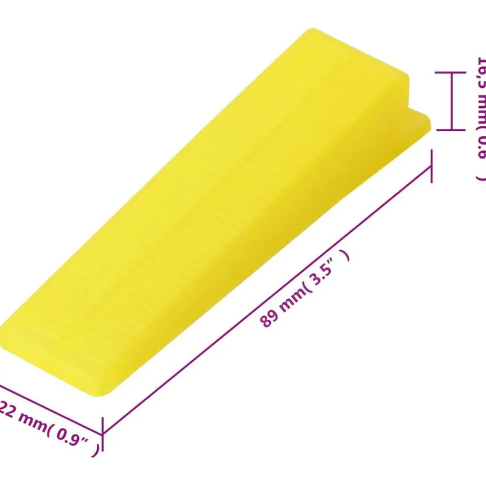 vidaXL Herramientas-Cuñas para nivelación de azulejos 100 unidades