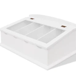 vidaXL Cocina Y Comedor-Cubertero estilo barroco MDF blanco