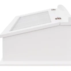 vidaXL Cocina Y Comedor-Cubertero estilo barroco MDF blanco