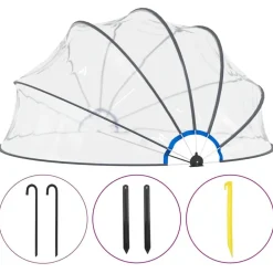 vidaXL Piscina Y Spa-Cubierta capota de piscina 440x220 cm