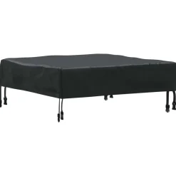 vidaXL Cubierta de Mesa Liso Negro 62 x 62 x 15 cm tela Discount