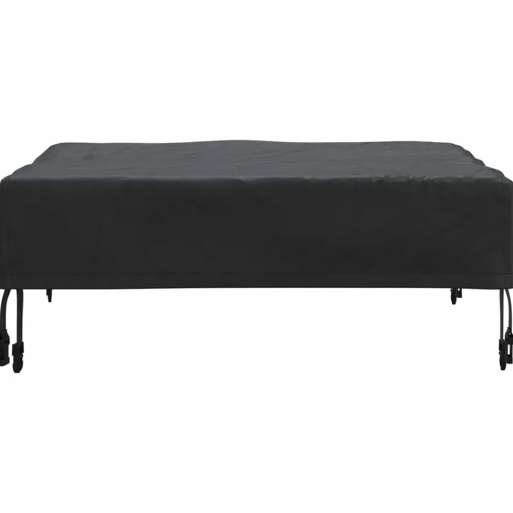 vidaXL Cubierta de Mesa Liso Negro 62 x 62 x 15 cm tela Discount