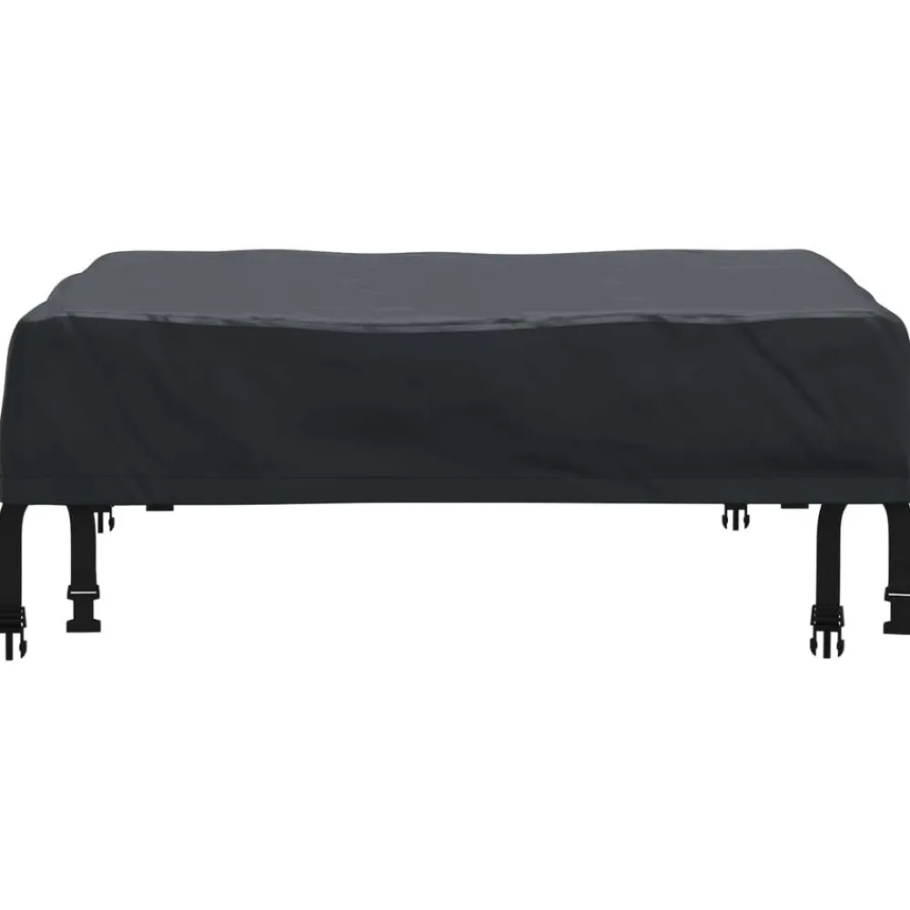 vidaXL Cubierta de Mesa Liso Negro 62 x 62 x 15 cm tela Discount