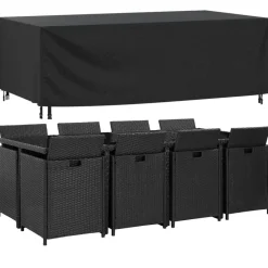 vidaXL Cubierta de muebles de jardín impermeable 420D 229x113x73 cm Hot