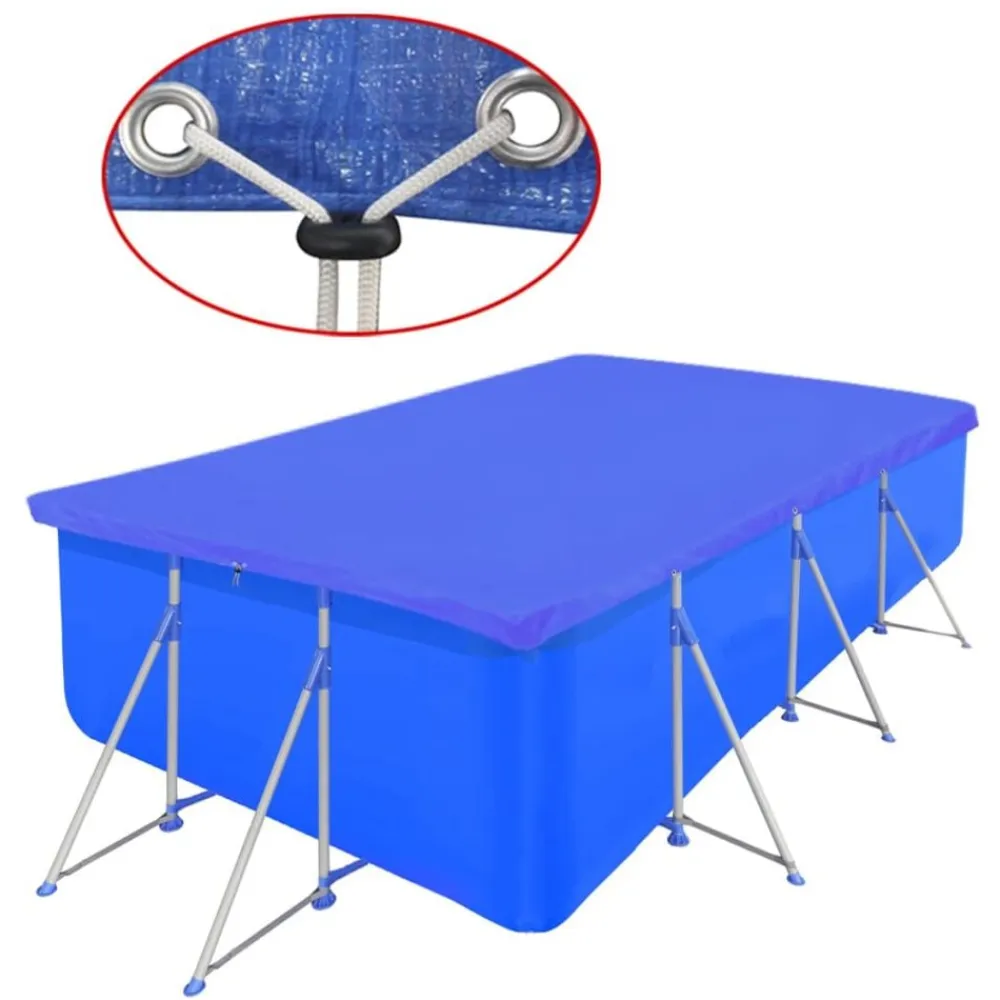 vidaXL Cubierta de piscina rectangular PE 90 g/m2 394x207 cm Clearance