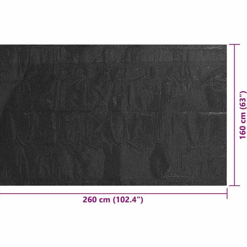 vidaXL Cubierta de piscina PE 260x160 cm Negro Hot