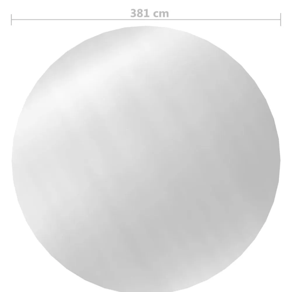 vidaXL Cubierta de piscina PE plateado 381 cm Discount