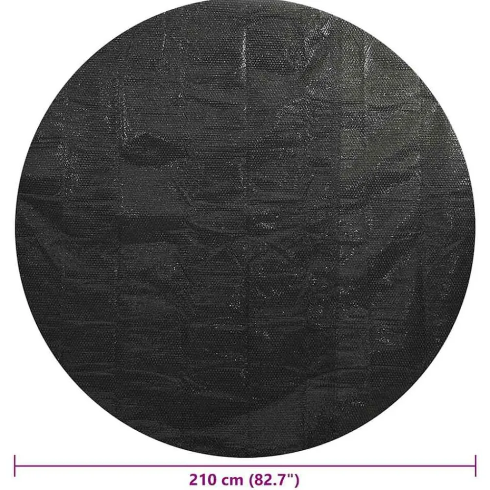 vidaXL Cubierta de piscina PE negra 210 cm Negro Online