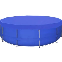 vidaXL Piscina Y Spa-Cubierta de piscina PE 460 cm 90 g/m² redonda
