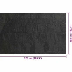 vidaXL Piscina Y Spa-Cubierta de piscina PE 975x488 cm