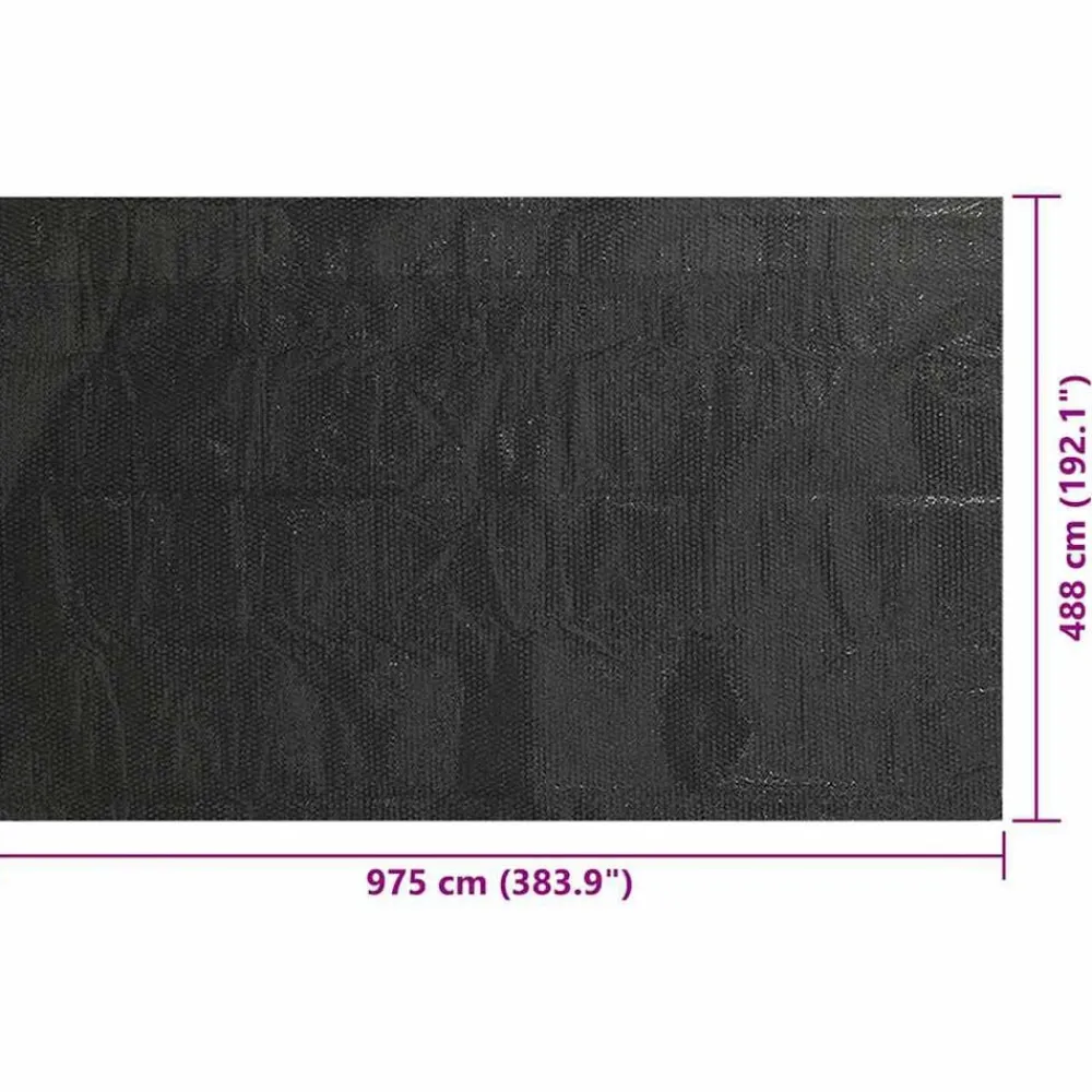 vidaXL Piscina Y Spa-Cubierta de piscina PE 975x488 cm