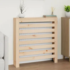 vidaXL Cubierta de radiador madera maciza de pino 79,5x19x84 cm Natural Clearance