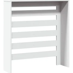 vidaXL Cubierta de radiador madera de ingeniería 78x20x82 cm Blanco Outlet