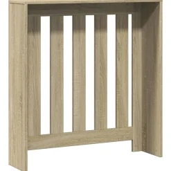 vidaXL Accesorios Para Electrodomésticos-Cubierta de radiador madera ingeniería 78x20x82 cm