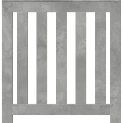 vidaXL Cubierta de radiador madera ingeniería gris hormigón 78x20x82cm Gris hormigón Clearance