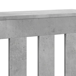 vidaXL Cubierta de radiador madera ingeniería gris hormigón 78x20x82cm Gris hormigón Clearance