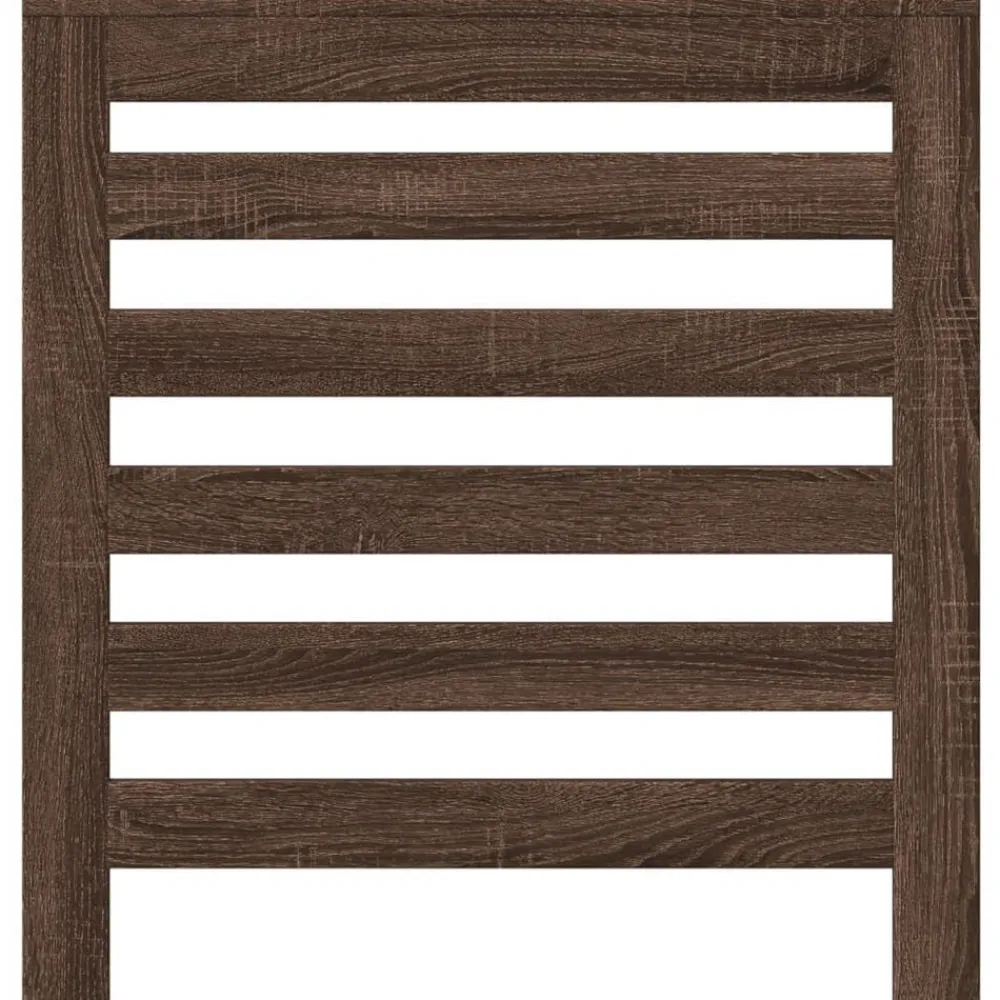 vidaXL Cubierta de radiador madera ingeniería marrón roble 78x20x82 cm Marrón roble Hot