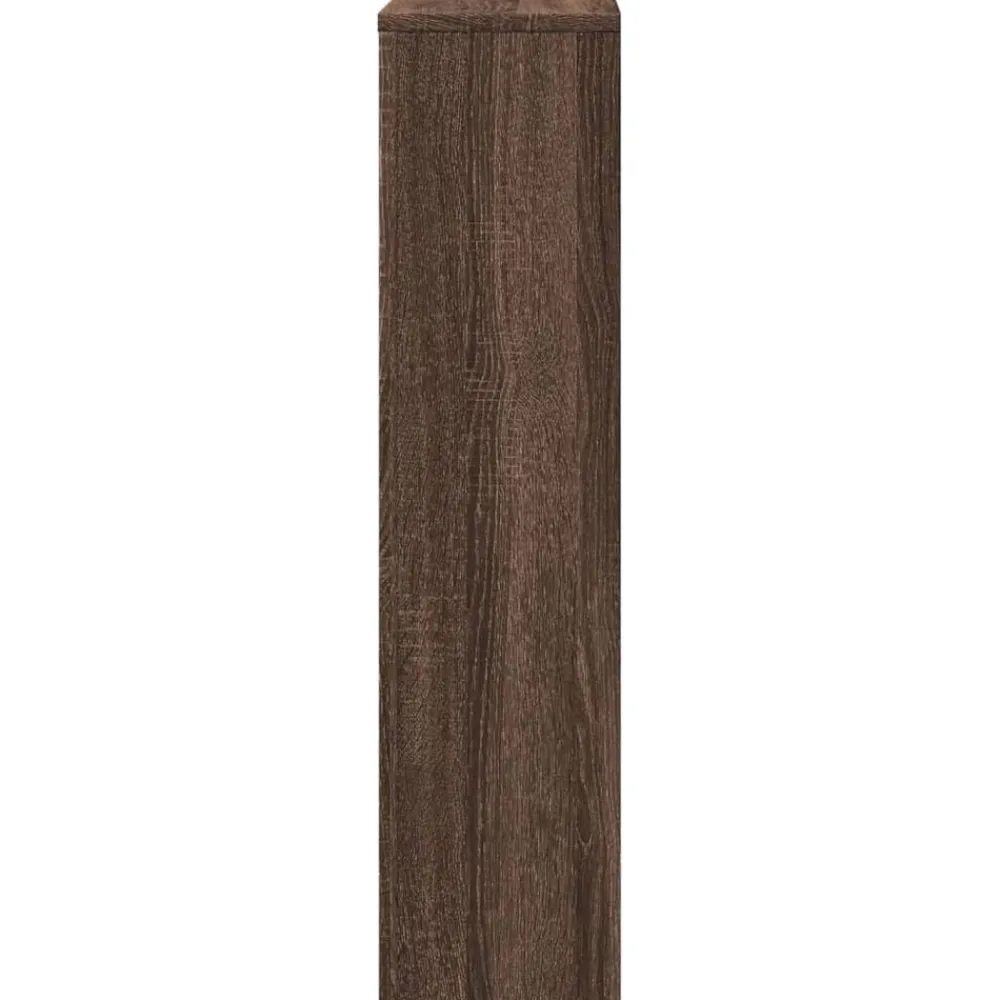 vidaXL Cubierta de radiador madera ingeniería marrón roble 78x20x82 cm Marrón roble Hot