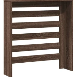 vidaXL Cubierta de radiador madera ingeniería marrón roble 78x20x82 cm Marrón roble Hot