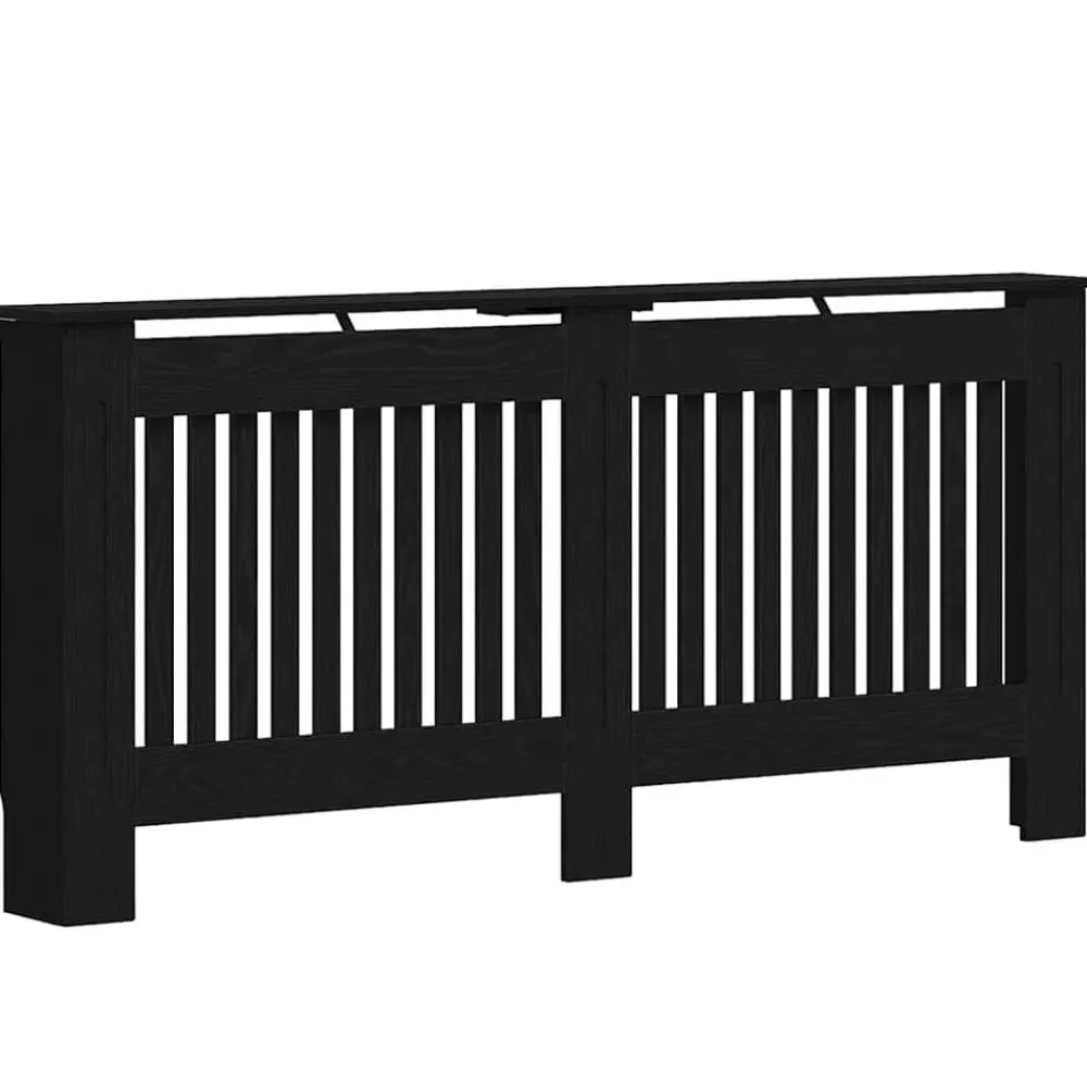 vidaXL Cubierta de Radiador 172 x 19 x 81,5 cm Roble negro New