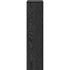 vidaXL Cubierta de Radiador Roble Negro 78 x 20 x 82 cm Con listones verticales New